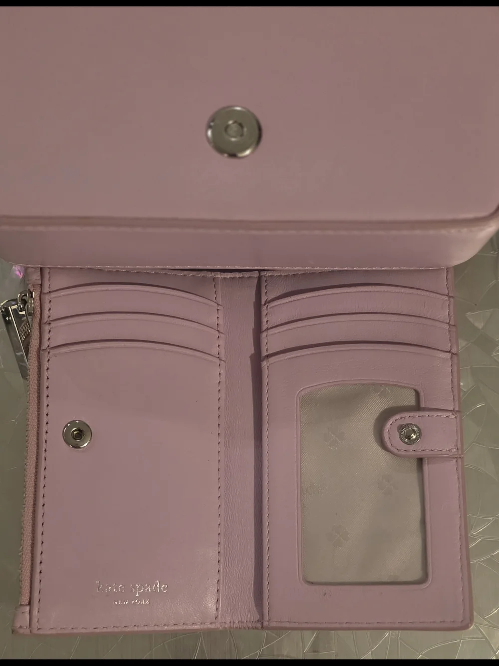 NWT Kate Spade Quilted Lavender Lambskin Purse And Wallet Set (Dustbag Included)